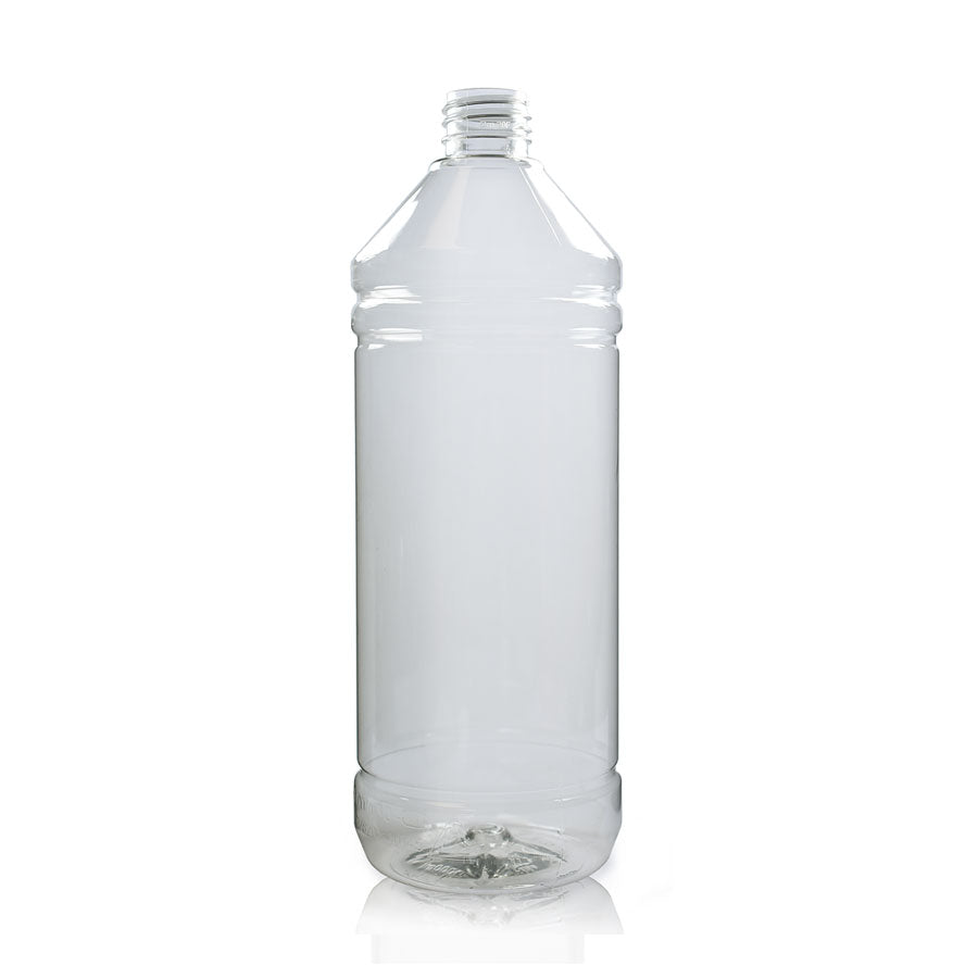 1 Litre Clear PET Plastic Bottle