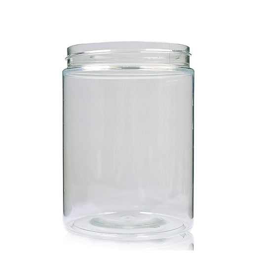 1000ml Clear PET Straight Cylindrical Jar