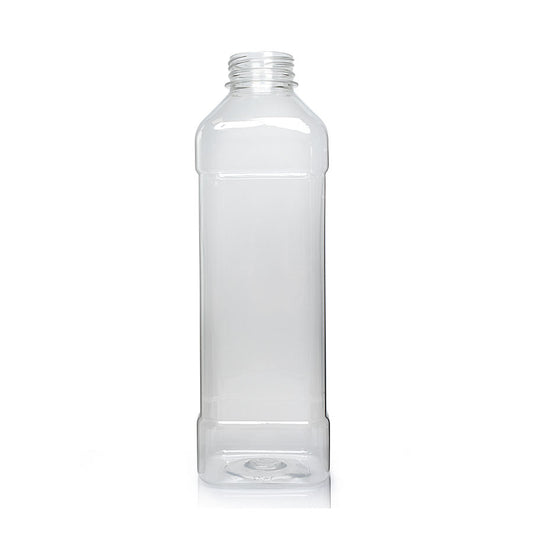 1000ml Clear Square Plastic Juice Bottle