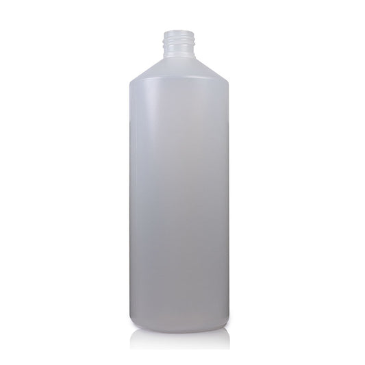 1 Litre Natural HDPE Plastic Bottle