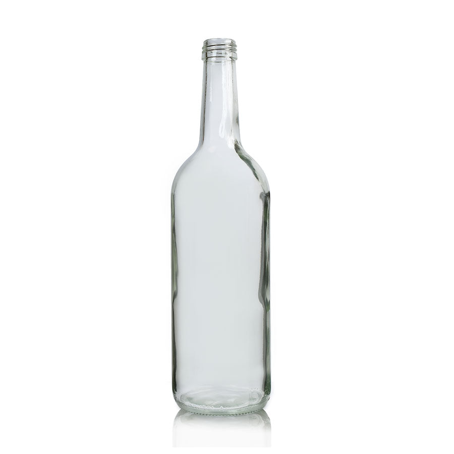 1 Litre Clear Glass Mountain Bottle – Wholesale Packaging