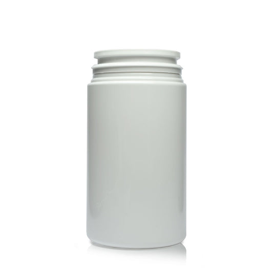 100ml White Plastic Pill Jar