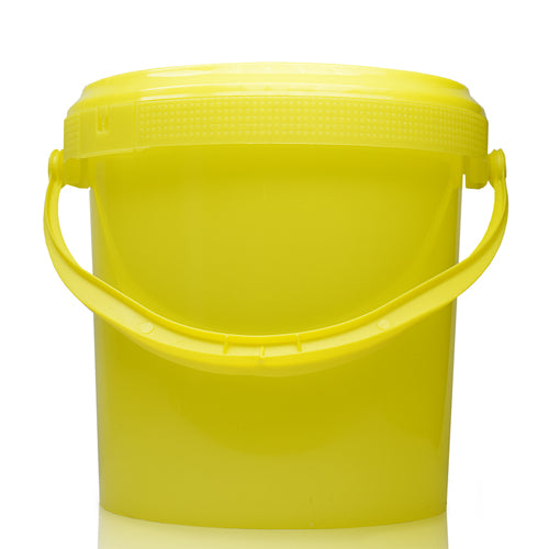 1 Litre Plastic Yellow Bucket