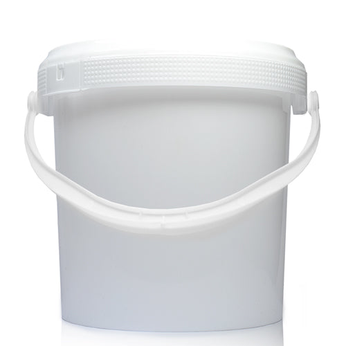 1 Litre Plastic White Bucket