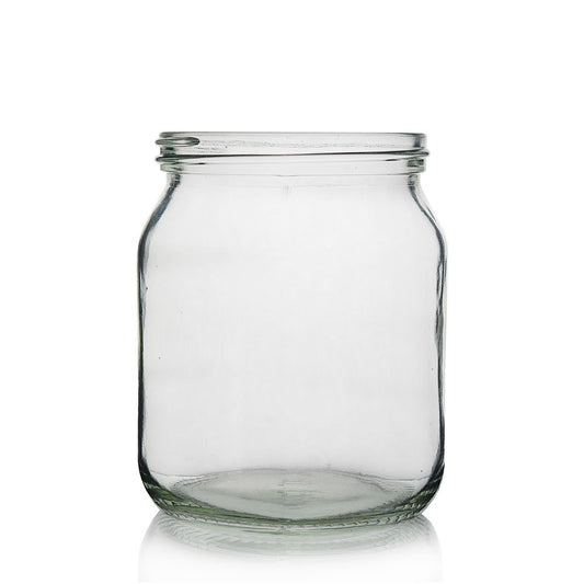 1lb Clear Glass Honey Jar