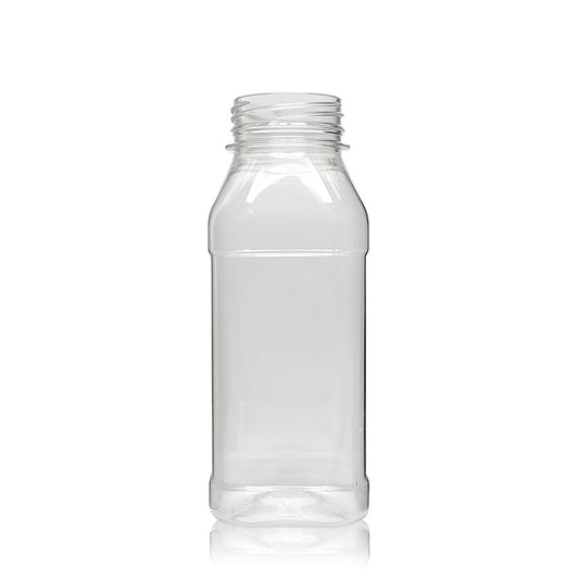 250ml Clear PET Square Juice Bottle