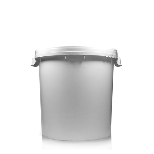 30 Litre White Plastic Bucket