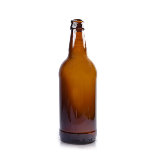 500ml Short Amber Glass Beer Bottle