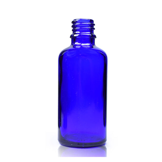 50ml Blue Glass Dropper Bottle