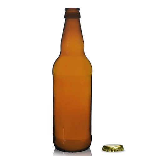 500ml Tall Amber Glass Beer Bottle