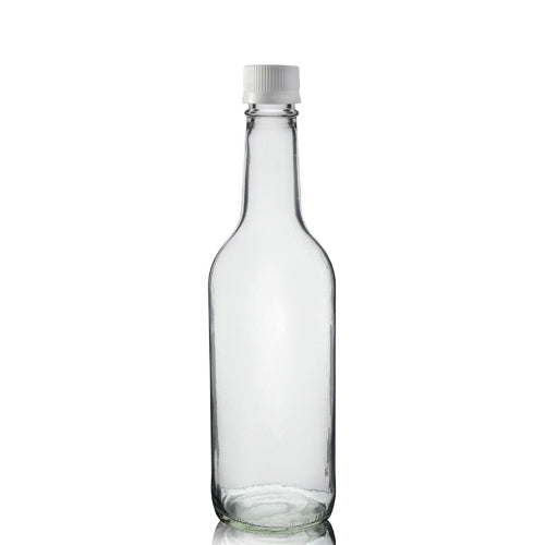 500ml Clear Glass Mountain Bottle