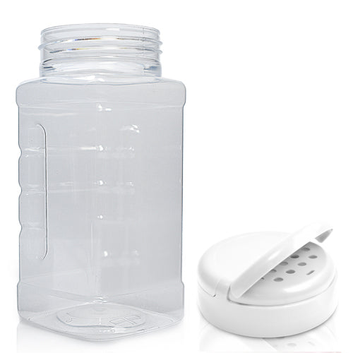 500ml Square PET Plastic Spice Jar