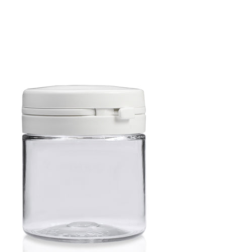 50ml Clear Plastic Pill Jar