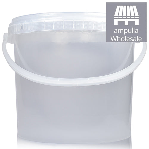 5L Natural Bucket With Handle & T/E Lid