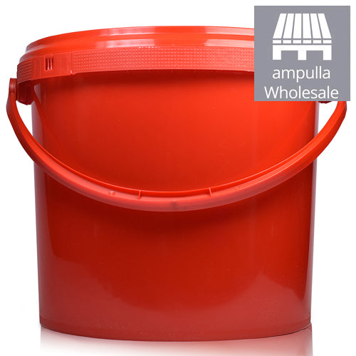 5L Red Bucket With Red Handle & T/E Lid