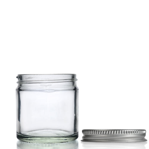 60ml Clear Glass Ointment Jar