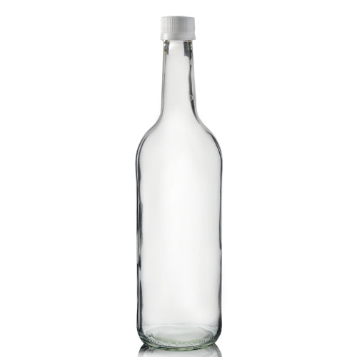 750ml Clear Glass Mountain Bottle